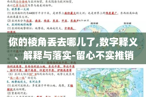 你的棱角丟去哪兒了,數(shù)字釋義、解釋與落實(shí)-留心不實(shí)推銷