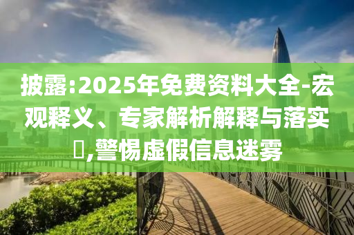 披露:2025年免費資料大全-宏觀釋義、專家解析解釋與落實?,警惕虛假信息迷霧