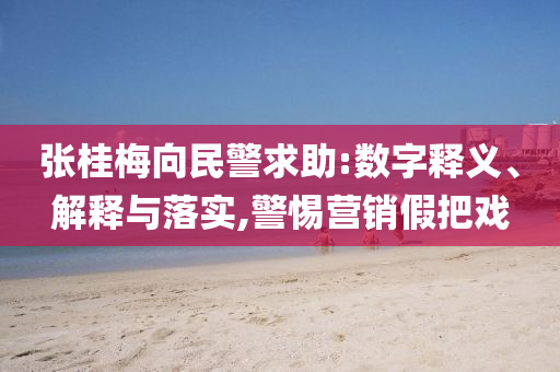 張桂梅向民警求助:數字釋義、解釋與落實,警惕營銷假把戲