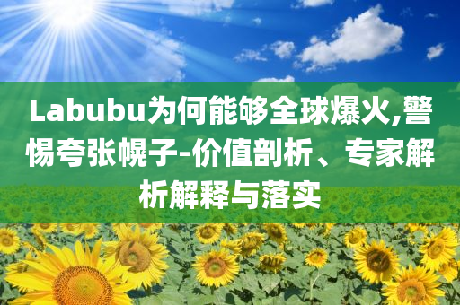 Labubu為何能夠全球爆火,警惕夸張幌子-價值剖析、專家解析解釋與落實