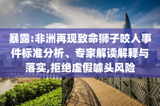 暴露:非洲再現(xiàn)致命獅子咬人事件標準分析、專家解讀解釋與落實,拒絕虛假噱頭風險