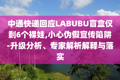 中通快遞回應(yīng)LABUBU盲盒僅剩6個(gè)裸娃,小心偽假宣傳陷阱-升級(jí)分析、專(zhuān)家解析解釋與落實(shí)