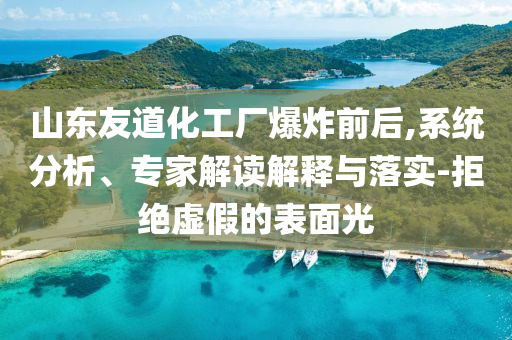 山東友道化工廠爆炸前后,系統分析、專家解讀解釋與落實-拒絕虛假的表面光