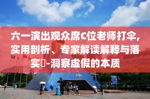 六一演出觀眾席C位老師打傘,實用剖析、專家解讀解釋與落實?-洞察虛假的本質