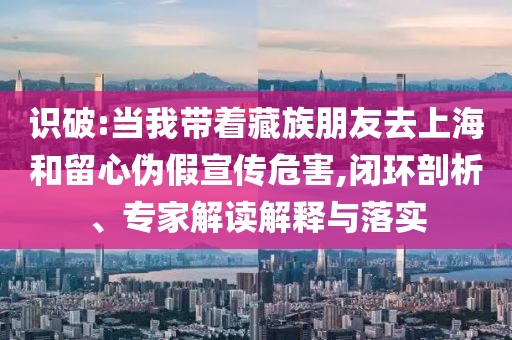 識破:當我帶著藏族朋友去上海和留心偽假宣傳危害,閉環剖析、專家解讀解釋與落實