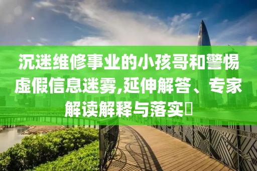 沉迷維修事業的小孩哥和警惕虛假信息迷霧,延伸解答、專家解讀解釋與落實?