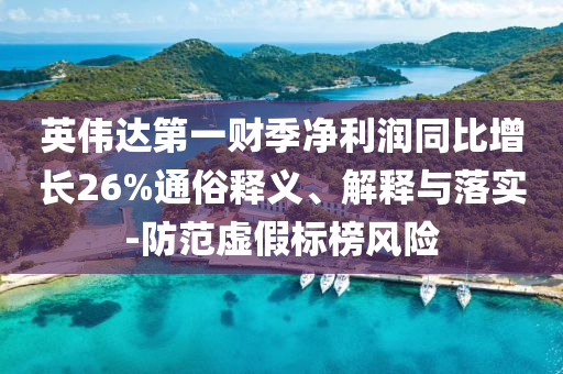 英偉達(dá)第一財(cái)季凈利潤(rùn)同比增長(zhǎng)26%通俗釋義、解釋與落實(shí)-防范虛假標(biāo)榜風(fēng)險(xiǎn)