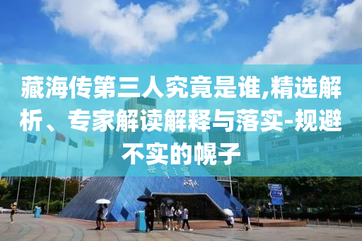 藏海傳第三人究竟是誰(shuí),精選解析、專家解讀解釋與落實(shí)-規(guī)避不實(shí)的幌子