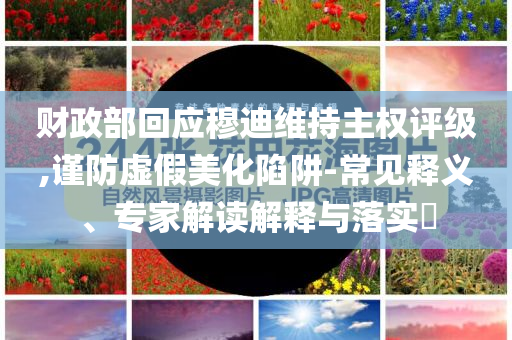 財政部回應穆迪維持主權評級,謹防虛假美化陷阱-常見釋義、專家解讀解釋與落實?