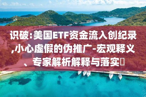 識破:美國ETF資金流入創紀錄,小心虛假的偽推廣-宏觀釋義、專家解析解釋與落實?