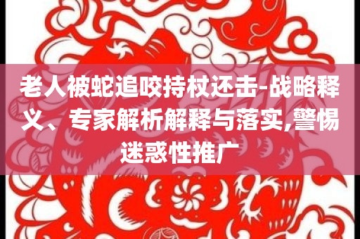 老人被蛇追咬持杖還擊-戰(zhàn)略釋義、專家解析解釋與落實,警惕迷惑性推廣
