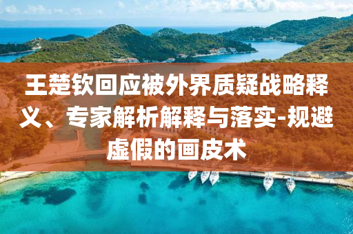 王楚欽回應(yīng)被外界質(zhì)疑戰(zhàn)略釋義、專家解析解釋與落實-規(guī)避虛假的畫皮術(shù)