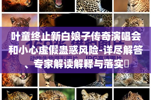 葉童終止新白娘子傳奇演唱會(huì)和小心虛假蠱惑風(fēng)險(xiǎn)-詳盡解答、專家解讀解釋與落實(shí)?