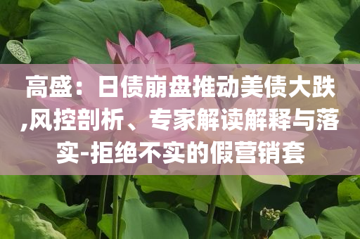 高盛：日債崩盤推動美債大跌,風(fēng)控剖析、專家解讀解釋與落實(shí)-拒絕不實(shí)的假營銷套