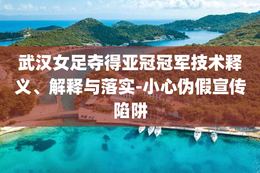 武漢女足奪得亞冠冠軍技術釋義、解釋與落實-小心偽假宣傳陷阱
