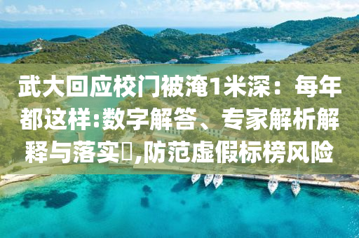 武大回應(yīng)校門被淹1米深：每年都這樣:數(shù)字解答、專家解析解釋與落實(shí)?,防范虛假標(biāo)榜風(fēng)險(xiǎn)