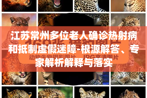 江蘇常州多位老人確診熱射病和抵制虛假迷障-根源解答、專家解析解釋與落實
