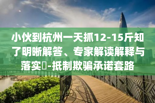小伙到杭州一天抓12-15斤知了明晰解答、專(zhuān)家解讀解釋與落實(shí)?-抵制欺騙承諾套路