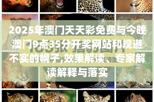 2025年澳門天天彩免費與今晚澳門9點35分開獎網站和規避不實的幌子,效果解讀、專家解讀解釋與落實