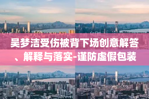 吳夢潔受傷被背下場創意解答、解釋與落實-謹防虛假包裝