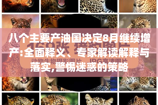 八個主要產油國決定8月繼續(xù)增產:全面釋義、專家解讀解釋與落實,警惕迷惑的策略
