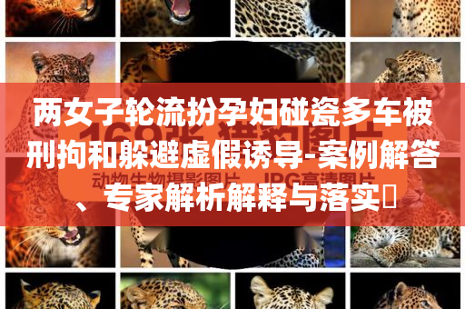兩女子輪流扮孕婦碰瓷多車被刑拘和躲避虛假誘導(dǎo)-案例解答、專家解析解釋與落實(shí)?