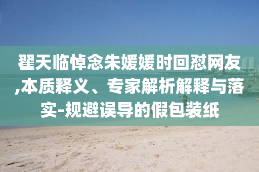翟天臨悼念朱媛媛時回懟網(wǎng)友,本質(zhì)釋義、專家解析解釋與落實-規(guī)避誤導(dǎo)的假包裝紙