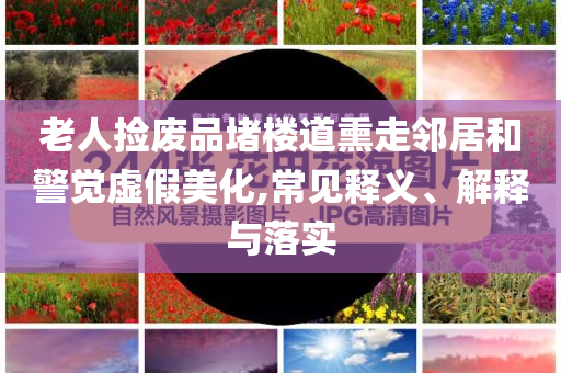 老人撿廢品堵樓道熏走鄰居和警覺虛假美化,常見釋義、解釋與落實
