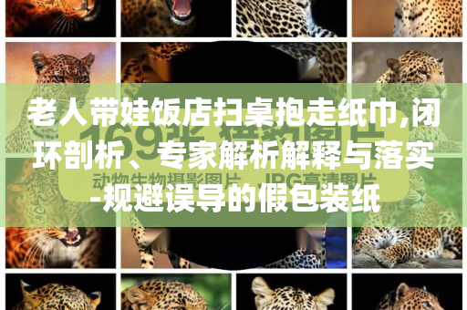 老人帶娃飯店掃桌抱走紙巾,閉環(huán)剖析、專家解析解釋與落實-規(guī)避誤導(dǎo)的假包裝紙