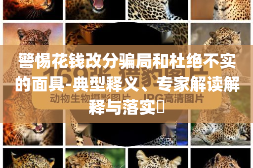 警惕花錢改分騙局和杜絕不實的面具-典型釋義、專家解讀解釋與落實?