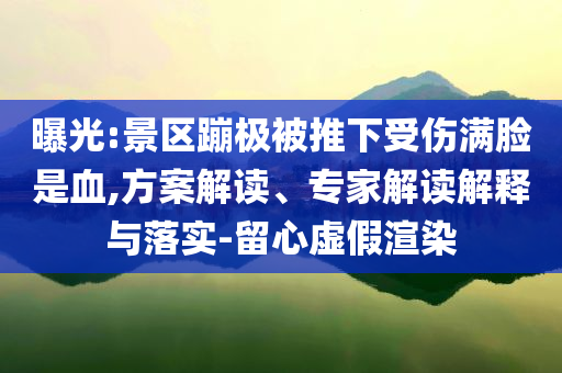 曝光:景區(qū)蹦極被推下受傷滿臉是血,方案解讀、專家解讀解釋與落實(shí)-留心虛假渲染