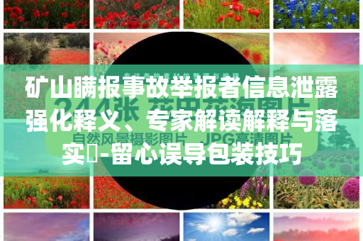 礦山瞞報事故舉報者信息泄露強化釋義、專家解讀解釋與落實?-留心誤導包裝技巧