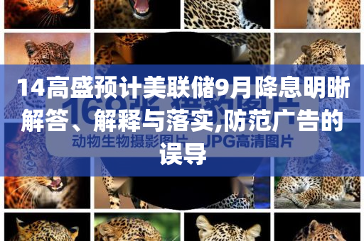 14高盛預計美聯儲9月降息明晰解答、解釋與落實,防范廣告的誤導