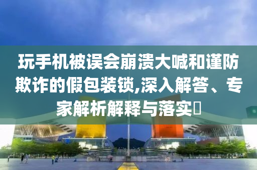 玩手機被誤會崩潰大喊和謹防欺詐的假包裝鎖,深入解答、專家解析解釋與落實?