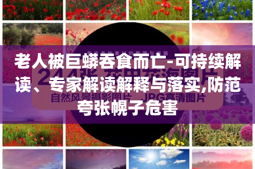 老人被巨蟒吞食而亡-可持續(xù)解讀、專家解讀解釋與落實,防范夸張幌子危害