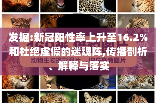發(fā)掘:新冠陽性率上升至16.2%和杜絕虛假的迷魂陣,傳播剖析、解釋與落實
